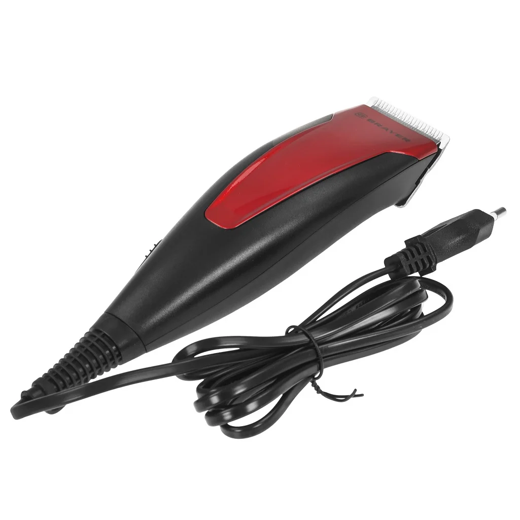 Машинка для стрижки BRAYER BR3431(Сеть, мощность 15 Вт. Стальные лезвия (фиксир., подвижное)