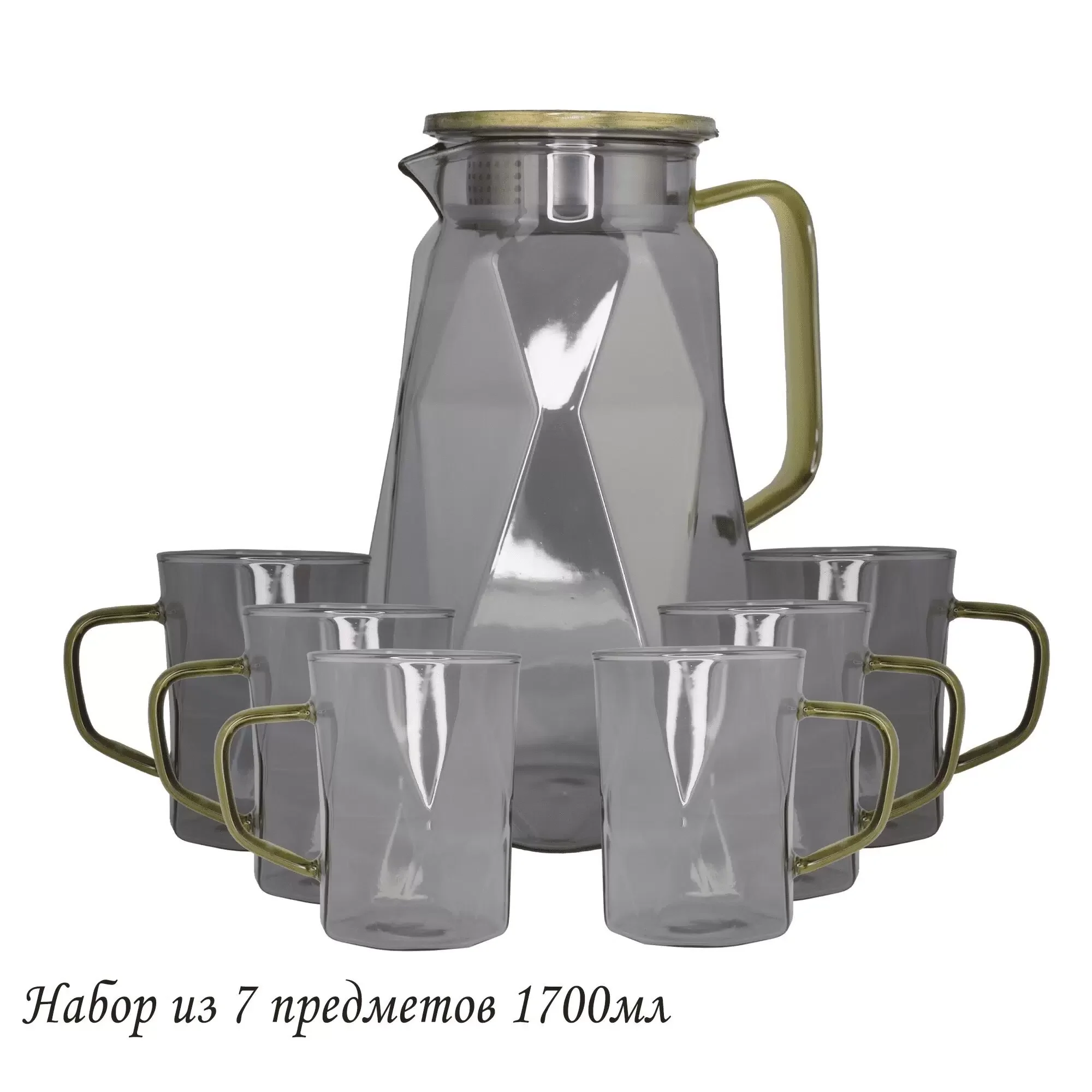 160-256 Набор графин 1700мл и 6 стаканов в под.уп.(х8)