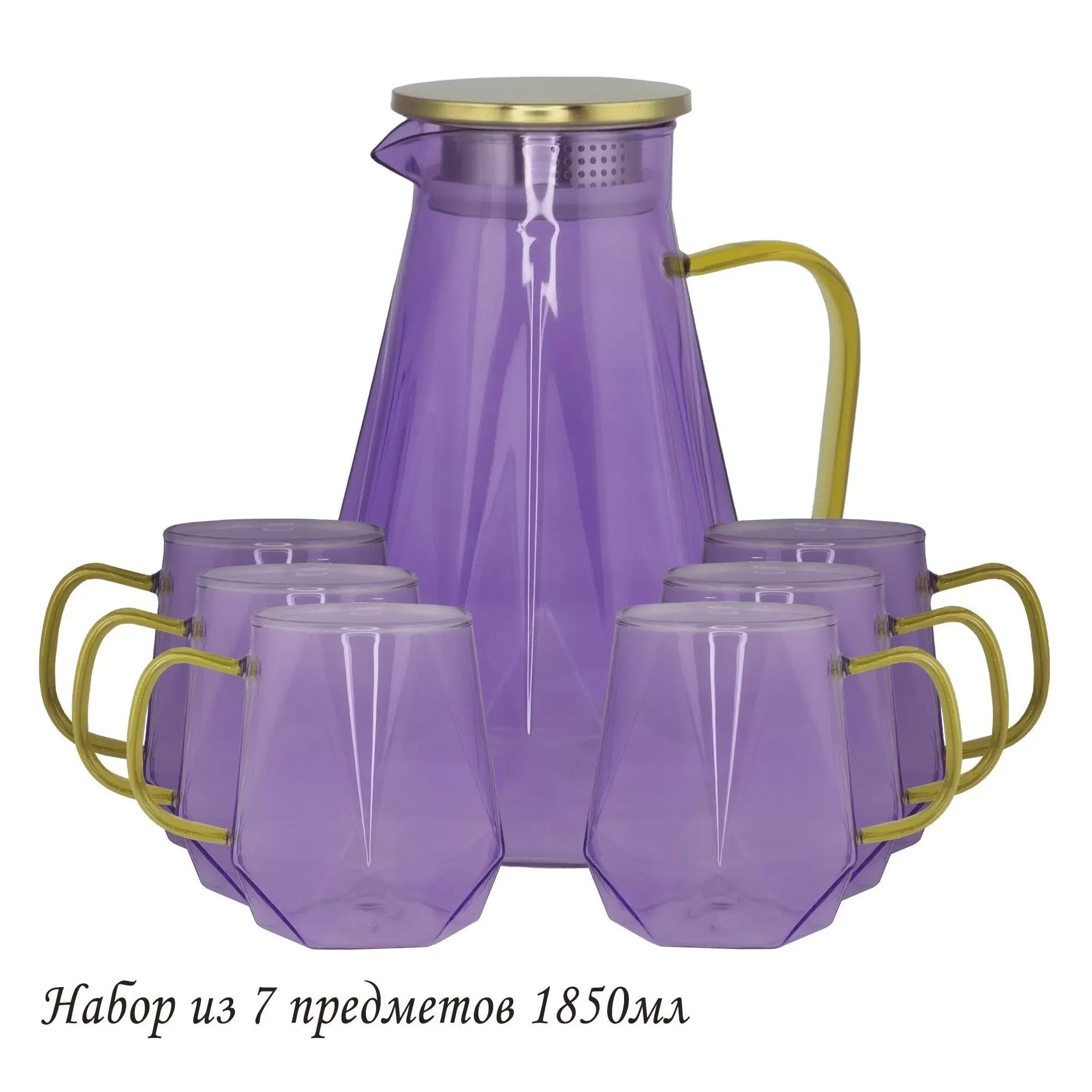 160-262 Набор графин 1850мл и 6 стаканов в под.уп.(х8)