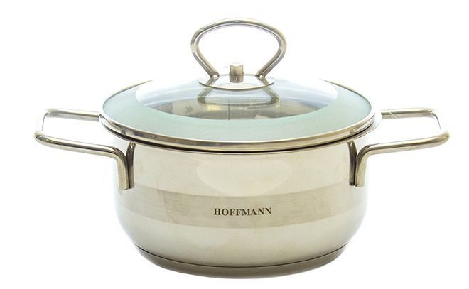 HOFFMANN 5314 Кастрюля нерж. сталь, 3-х сл. капс. дно, 1.0 л. (14 см.)