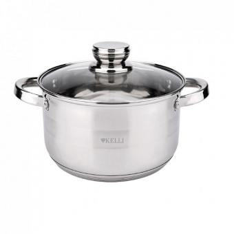 Kelli Кастрюля из нержавеющей стали KL-4724-18 2,7л (1х9)