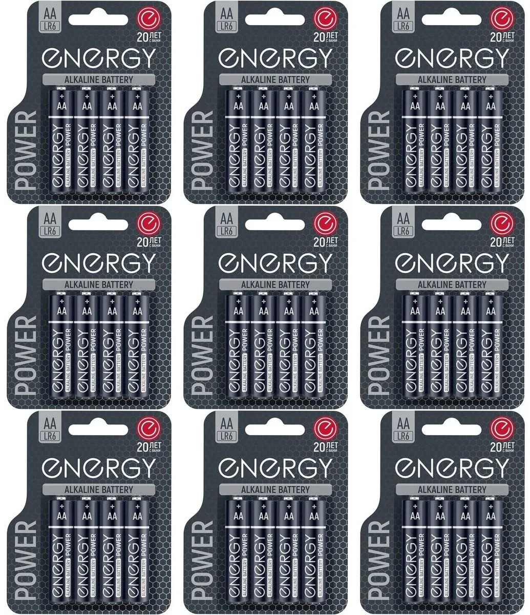 Батарейка, аккумулятор и зарядное устройство для него Energy Power LR6/4B (АА) 107044
