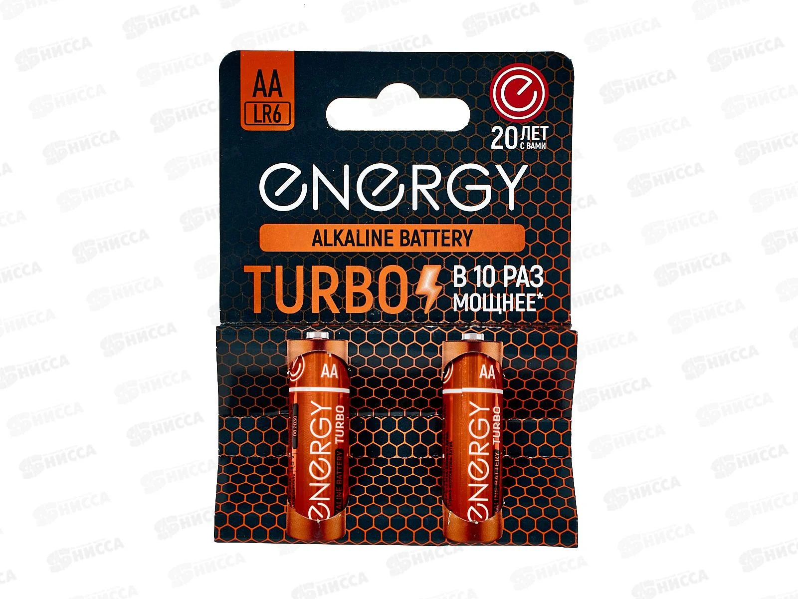 Батарейка, аккумулятор и зарядное устройство для него Energy Turbo LR6/2B (AА) 107050