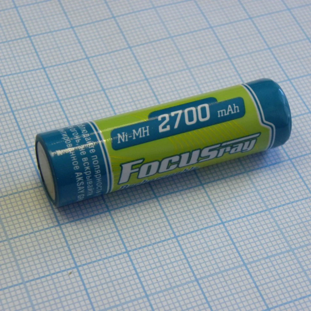 Батарейка, аккумулятор и зарядное устройство для него FOCUSray 2700 mAH AA 2/24/288