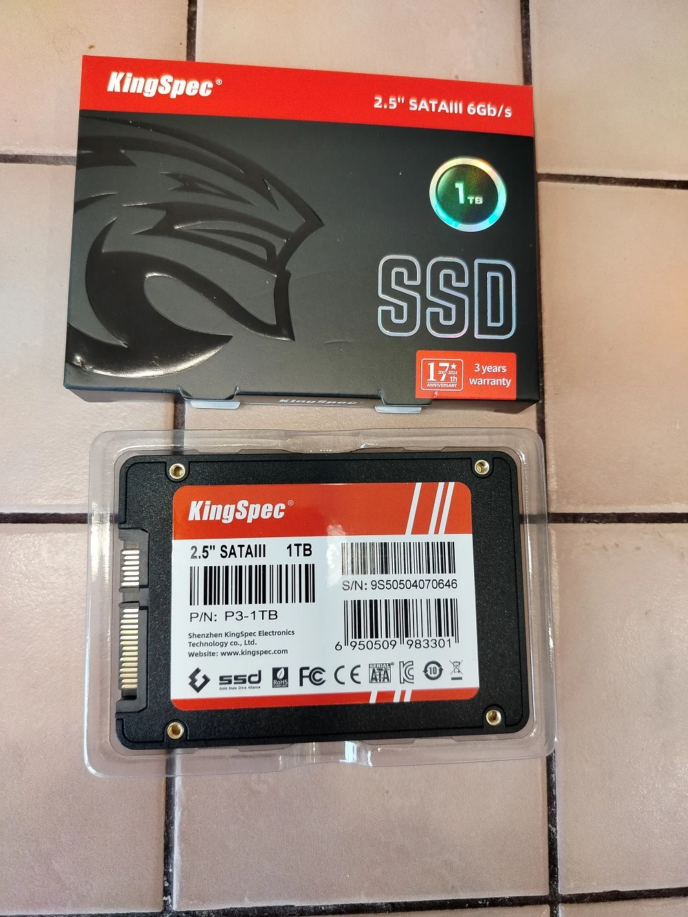 SSD накопитель Kingspec 2.5" P3 1000 Гб SATA III (P3-1TB)