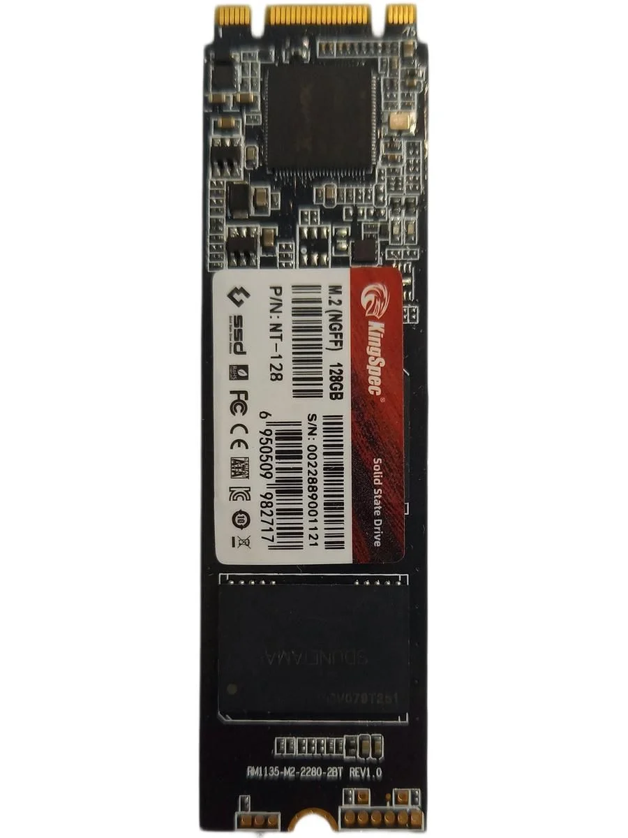 SSD накопитель Kingspec M.2 128 Гб SATA III NT-128