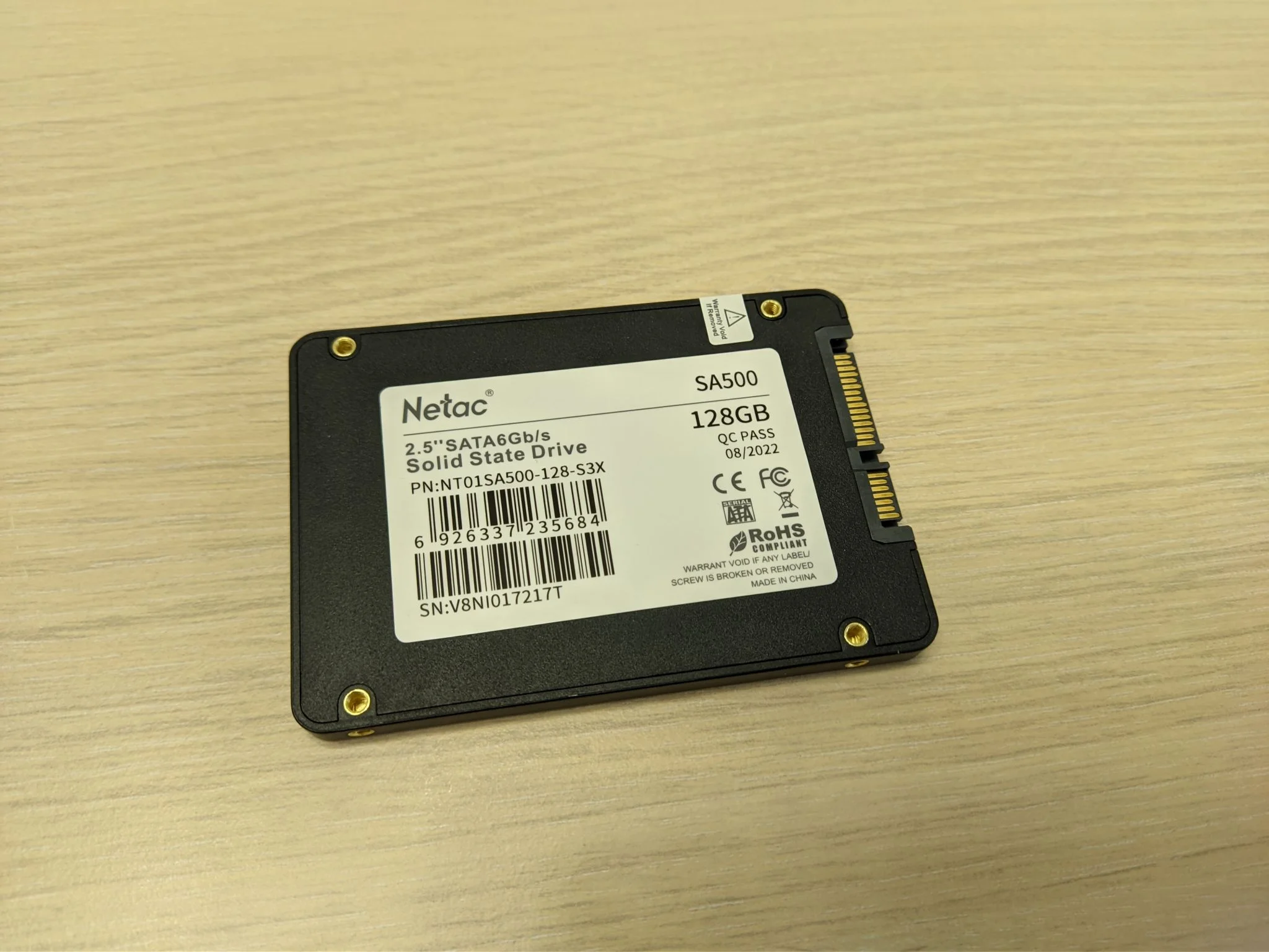 SSD накопитель Netac 2.5 SA500 128 Гб SATA III NT01SA500-128-S3X