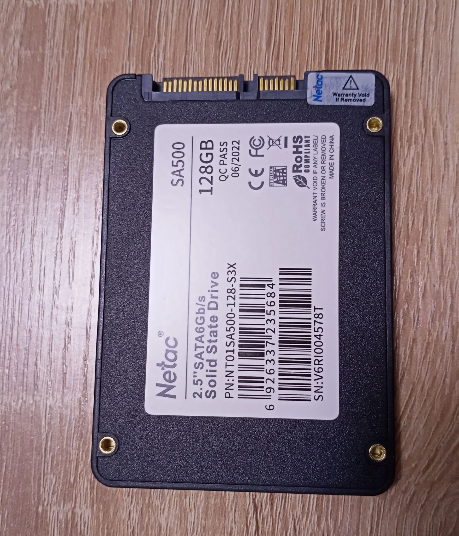 SSD накопитель Netac 2.5 SA500 128 Гб SATA III NT01SA500-128-S3X