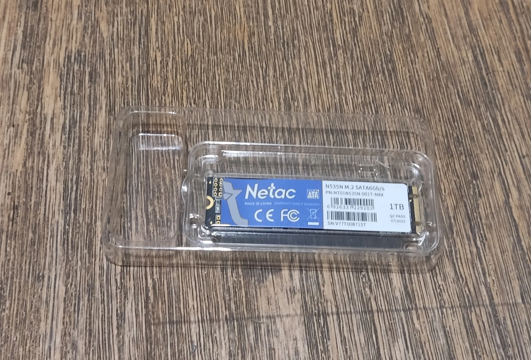 SSD накопитель Netac M.2 N535N 1000 Гб SATA III NT01N535N-001T-N8X