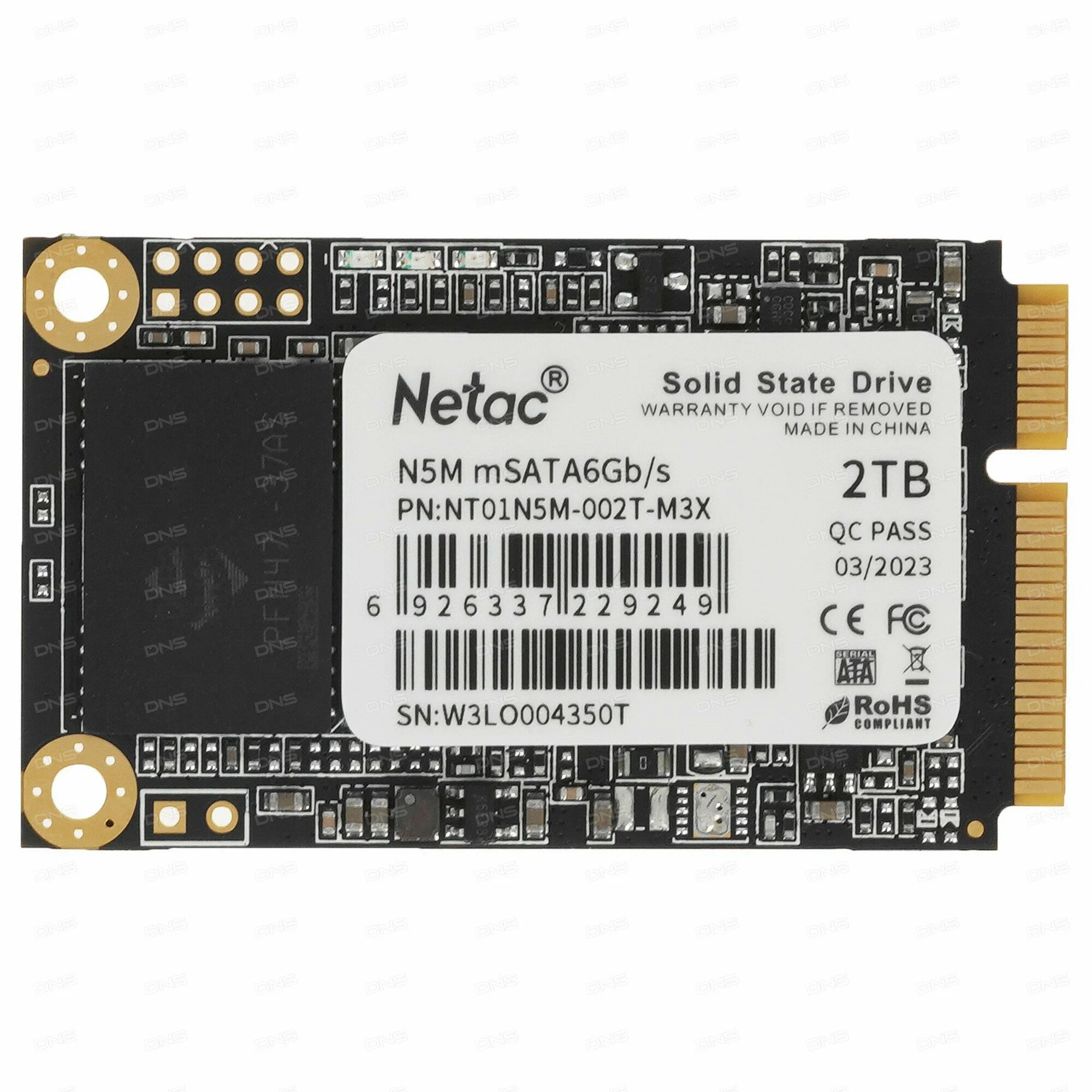 SSD накопитель Netac mSATA N5M 2048 Гб SATA III (NT01N5M-002T-M3X)