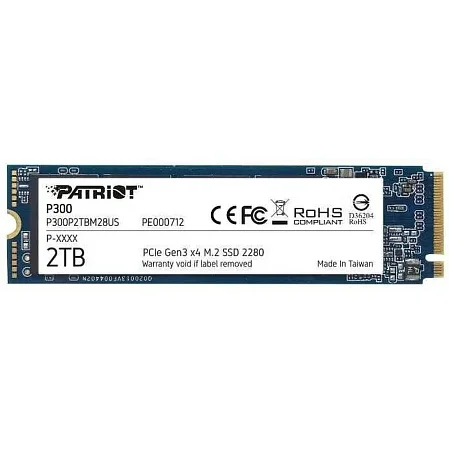 SSD накопитель Patriot Memory M.2 P300 2048 Гб PCIe P300P2TBM28