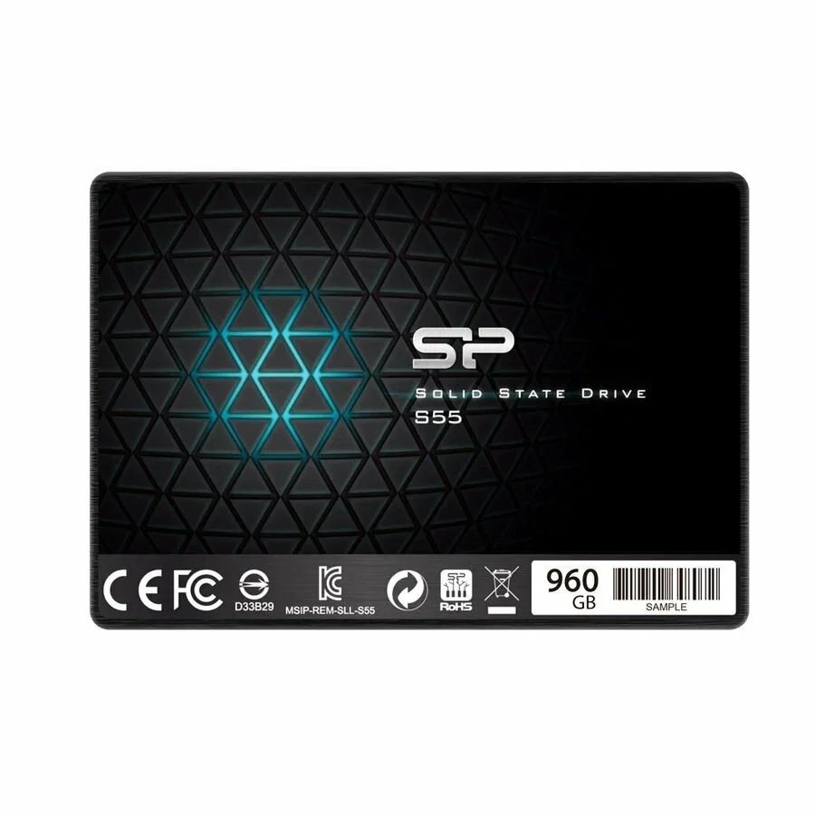 SSD накопитель Silicon Power 2.5 Slim S55 960 Гб SATA III SP960GBSS3S55S25