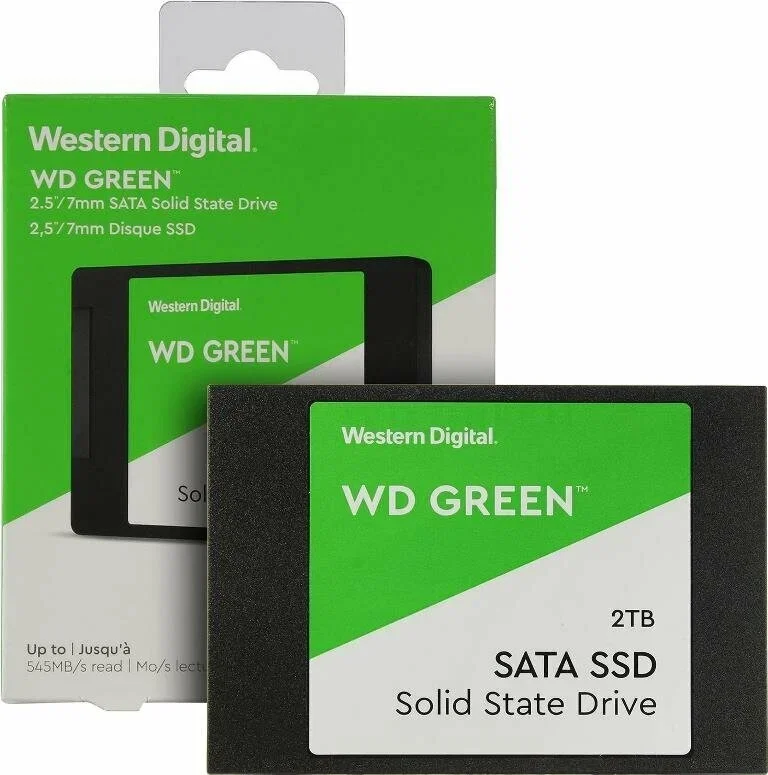 SSD накопитель Western Digital Original SATA III 2Tb WDS200T2G0A Green 2.5"