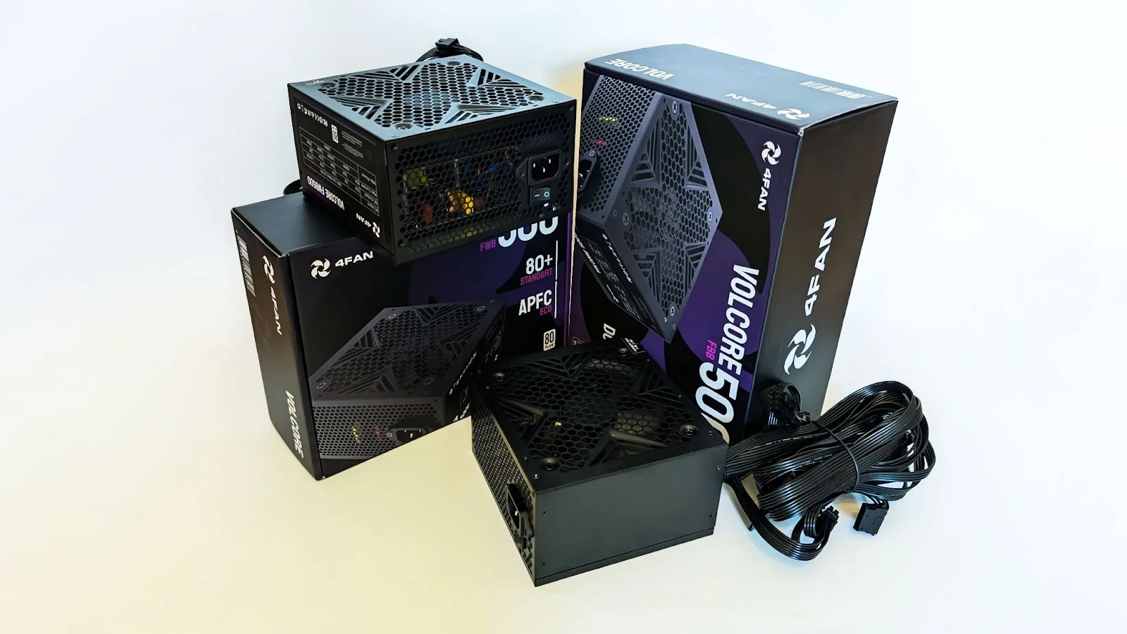 Блок питания 4FAN Volcore FWB500 80+ 500W Black