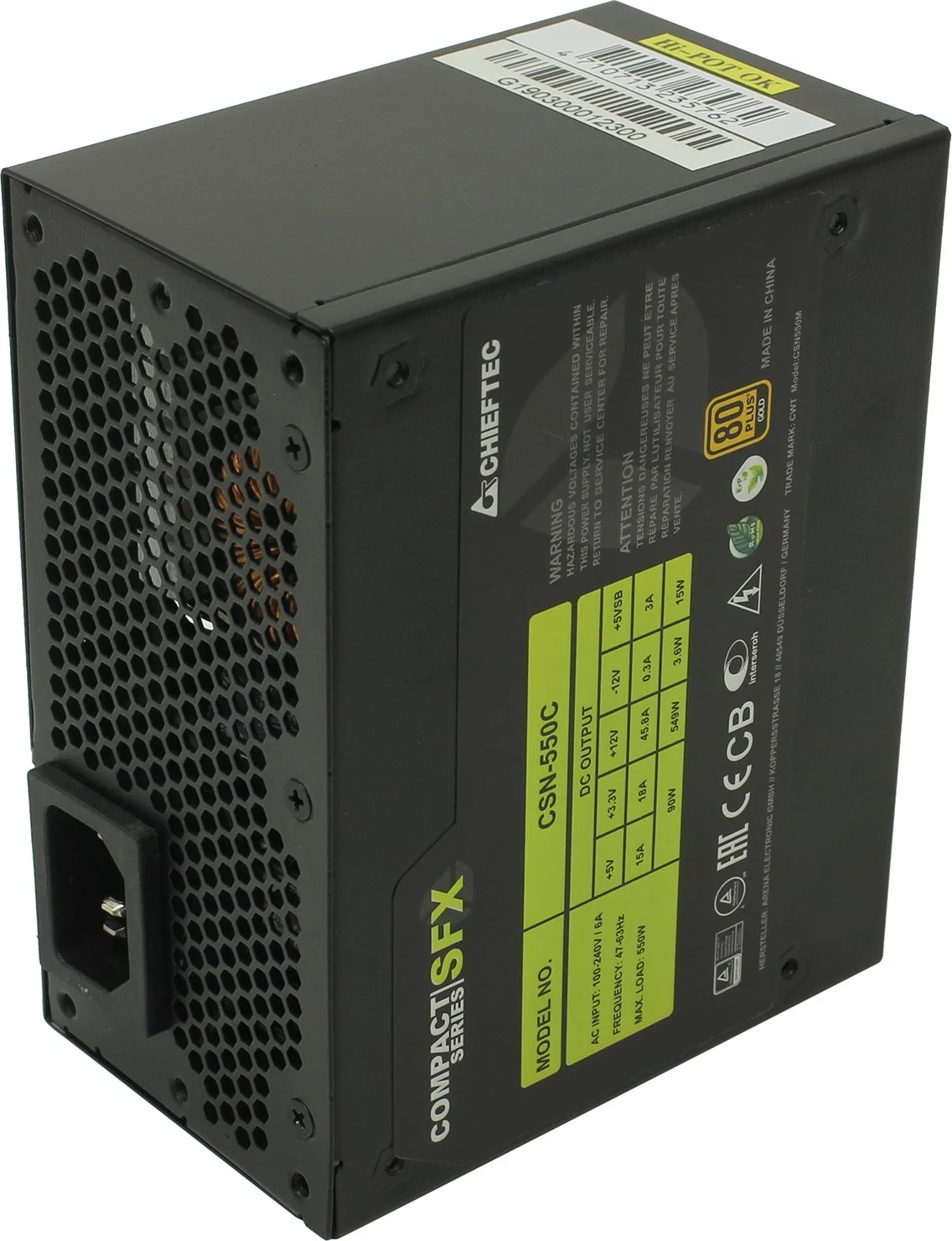 Блок питания Chieftec Compact 550W SFX (CSN-550C)