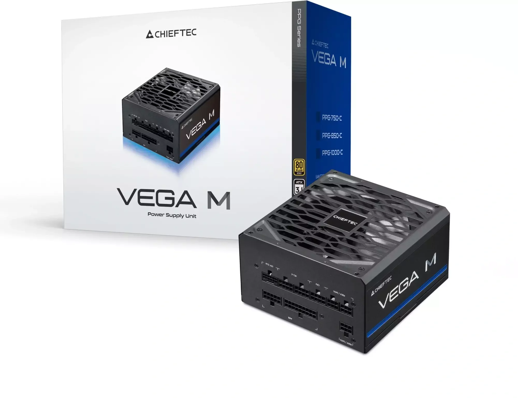 Блок питания Chieftec Vega M ATX 850W GOLD (PPG-850-C)
