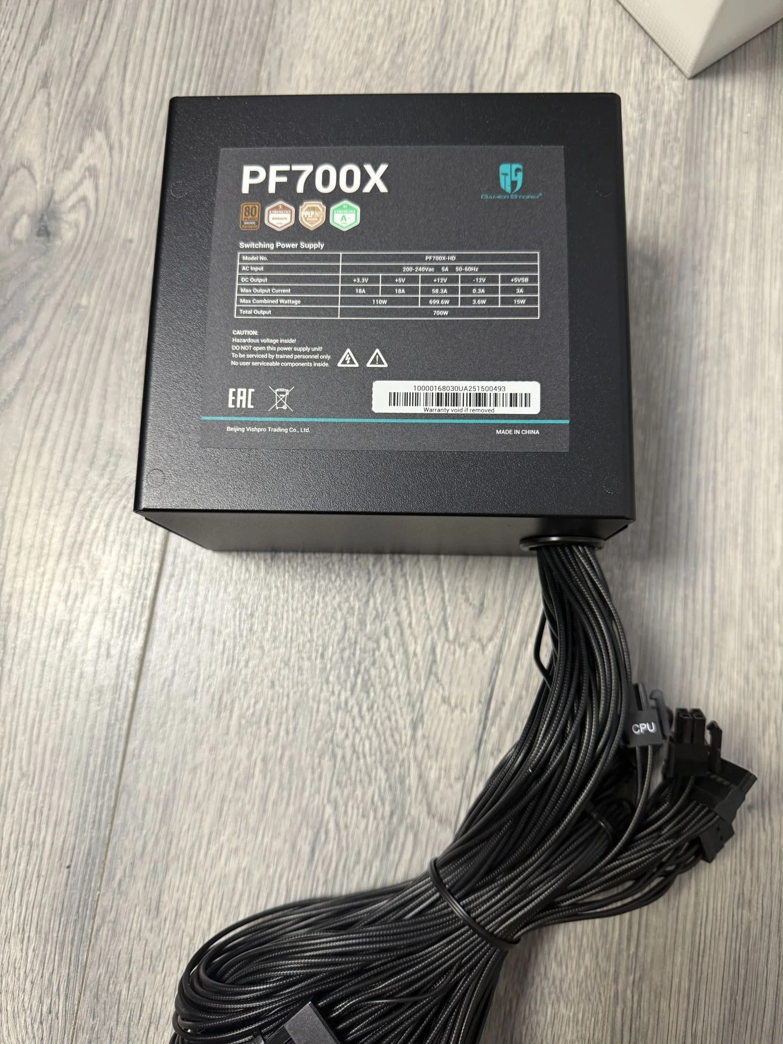 Блок питания Deepcool GAMERSTORM PF700X 700W BRONZE