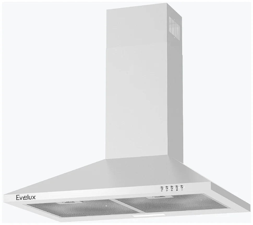 Вытяжка каминная Evelux Favorite 60 W белый, 60 см, 750 куб. м/ч, 45 дБ