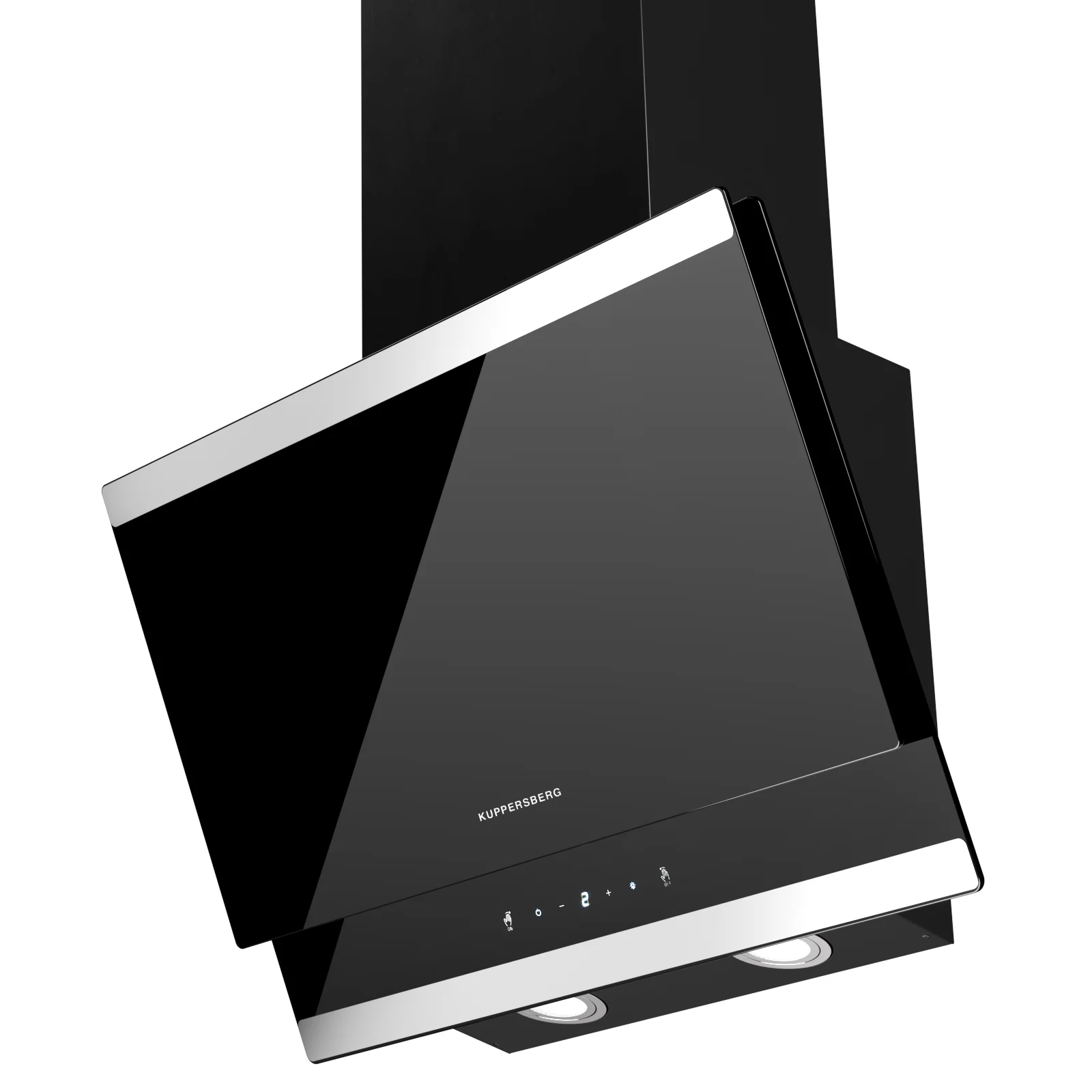 Вытяжка каминная Kuppersberg High-Tech F 603 Bx черно-серебристая, 59.5 см, 850 куб. м/ч, 53 дБ