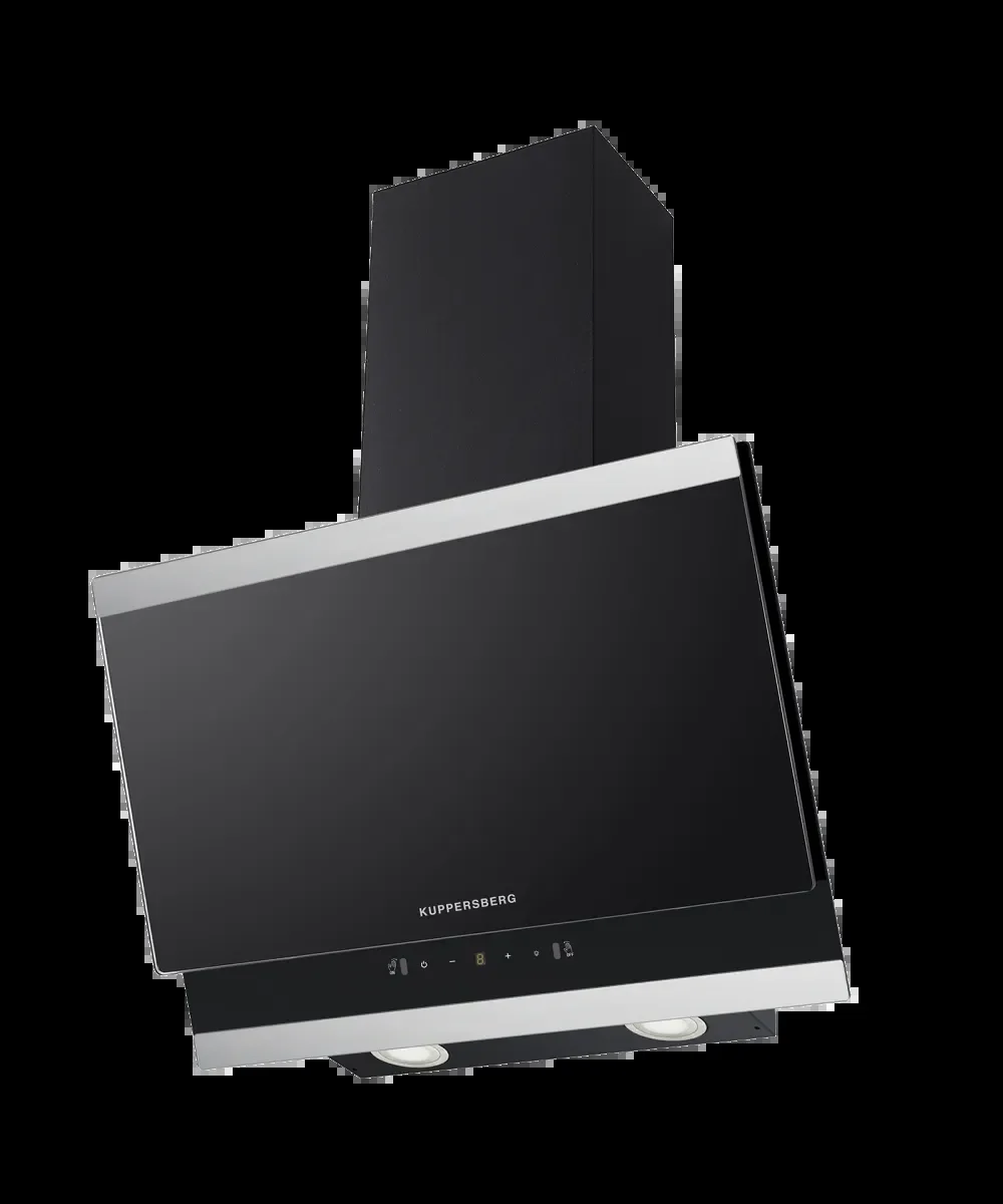 Вытяжка каминная Kuppersberg High-Tech F 603 Bx черно-серебристая, 59.5 см, 850 куб. м/ч, 53 дБ