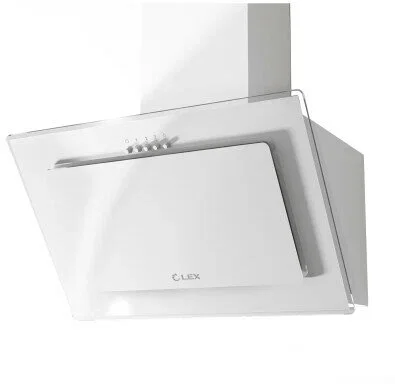 Вытяжка каминная LEX Moza 600 R1 белый, 60 см, 650 куб. м/ч, 46 дБ