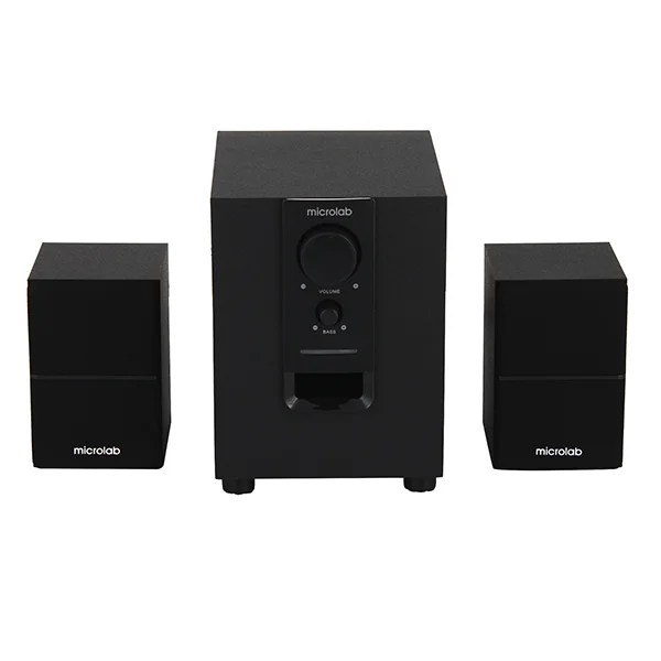 Колонки MICROLAB M-106BT черный 2,5 Вт x2 + 5 Вт, Гармонические искажения: < 0,5% (1 Вт 1 кГц), Частотная характеристика: 35 Гц - 20 кГц, Отношение си