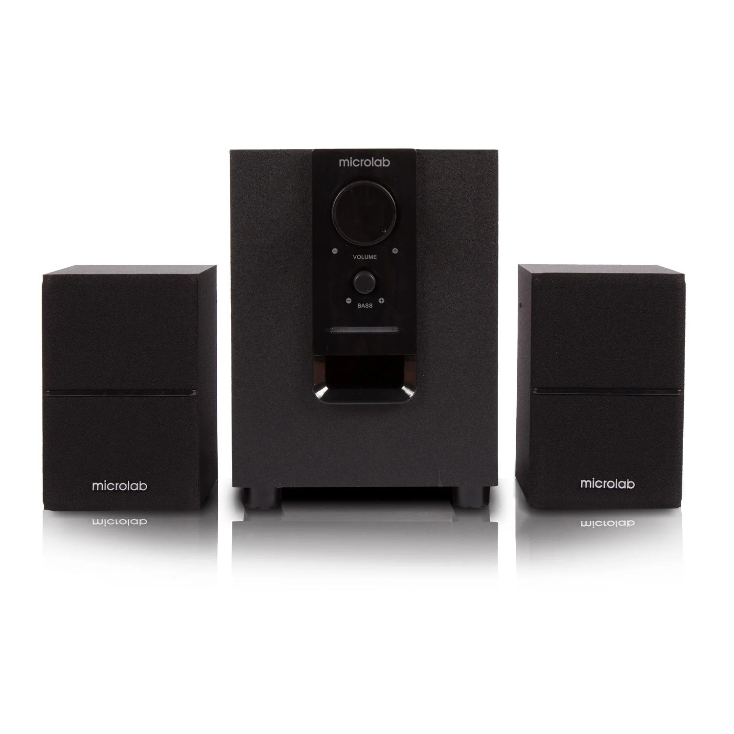 Колонки MICROLAB M-106BT черный 2,5 Вт x2 + 5 Вт, Гармонические искажения: < 0,5% (1 Вт 1 кГц), Частотная характеристика: 35 Гц - 20 кГц, Отношение си