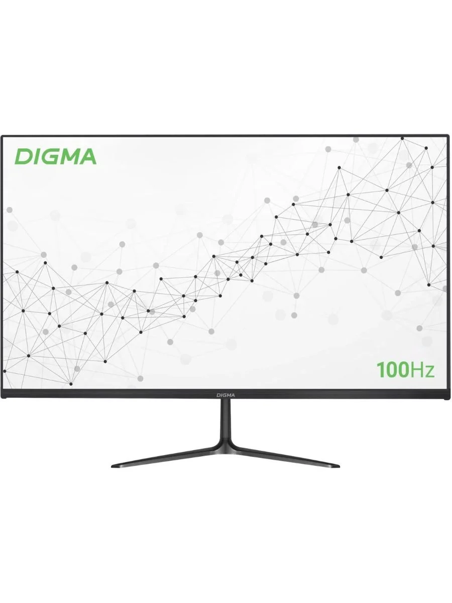 Монитор 21.5" Digma Progress 22A302F VA 1920x1080, 100 Гц, 5 мс, 16:9, 250 кд/м², HDMI 1.4, VGA, 3.5 Jack, FreeSync, черный