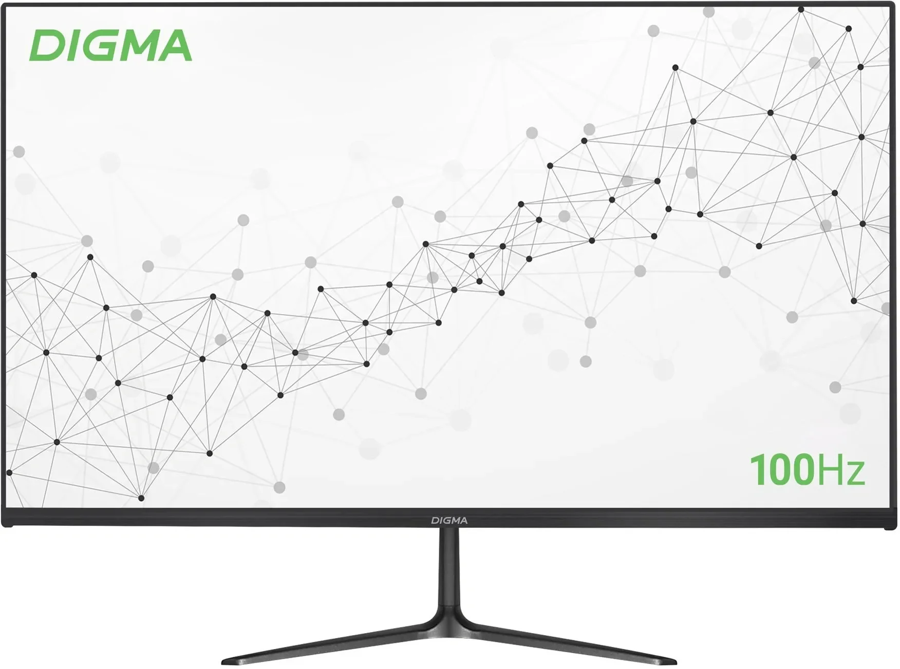 Монитор 21.5" Digma Progress 22A302F VA 1920x1080, 100 Гц, 5 мс, 16:9, 250 кд/м², HDMI 1.4, VGA, 3.5 Jack, FreeSync, черный
