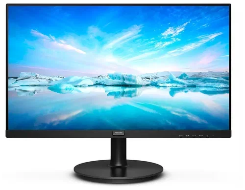 Монитор 21.5" Philips 222V8LA (00/01) VA 1920x1080, 75 Гц, 4 мс, 16:9, 250 кд/м2, 1xHDMI, 1xDP, 1xVGA, 1x3.5 мм, черный