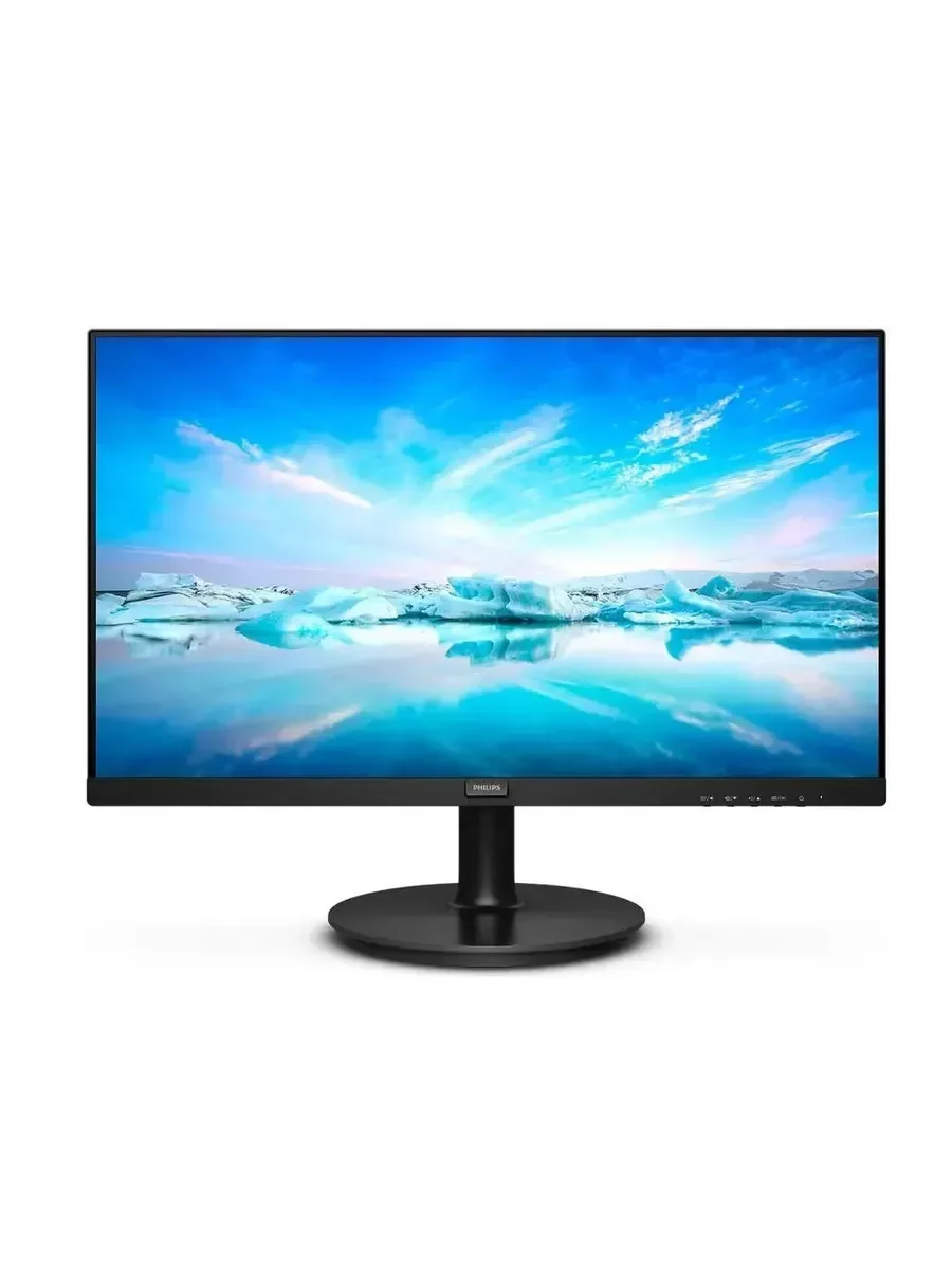 Монитор 21.5" Philips 222V8LA (00/01) VA 1920x1080, 75 Гц, 4 мс, 16:9, 250 кд/м2, 1xHDMI, 1xDP, 1xVGA, 1x3.5 мм, черный