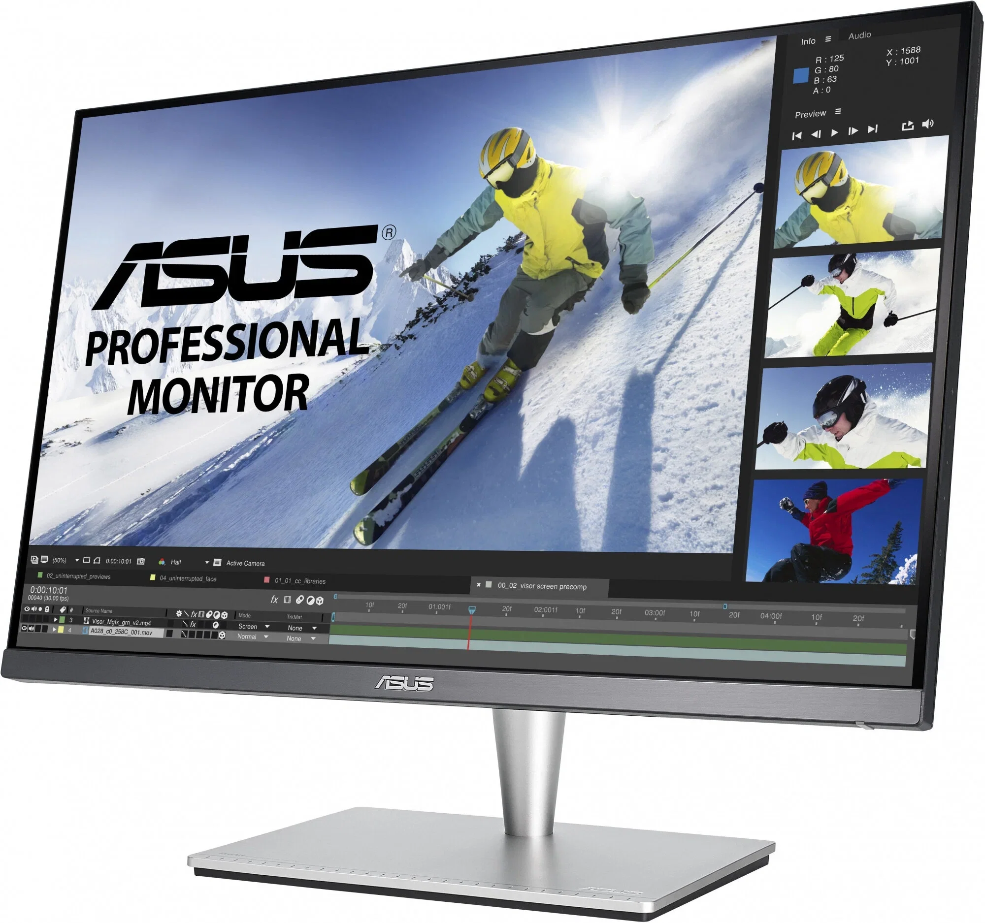 Монитор 23.6" ASUS ProArt PA24US черный IPS LED 5ms 16:9 HDMI M/M матовая HAS Piv 1000:1 350cd 178гр/178гр 3840x2160 60Hz DP Quad 4K (2160p) USB 6кг