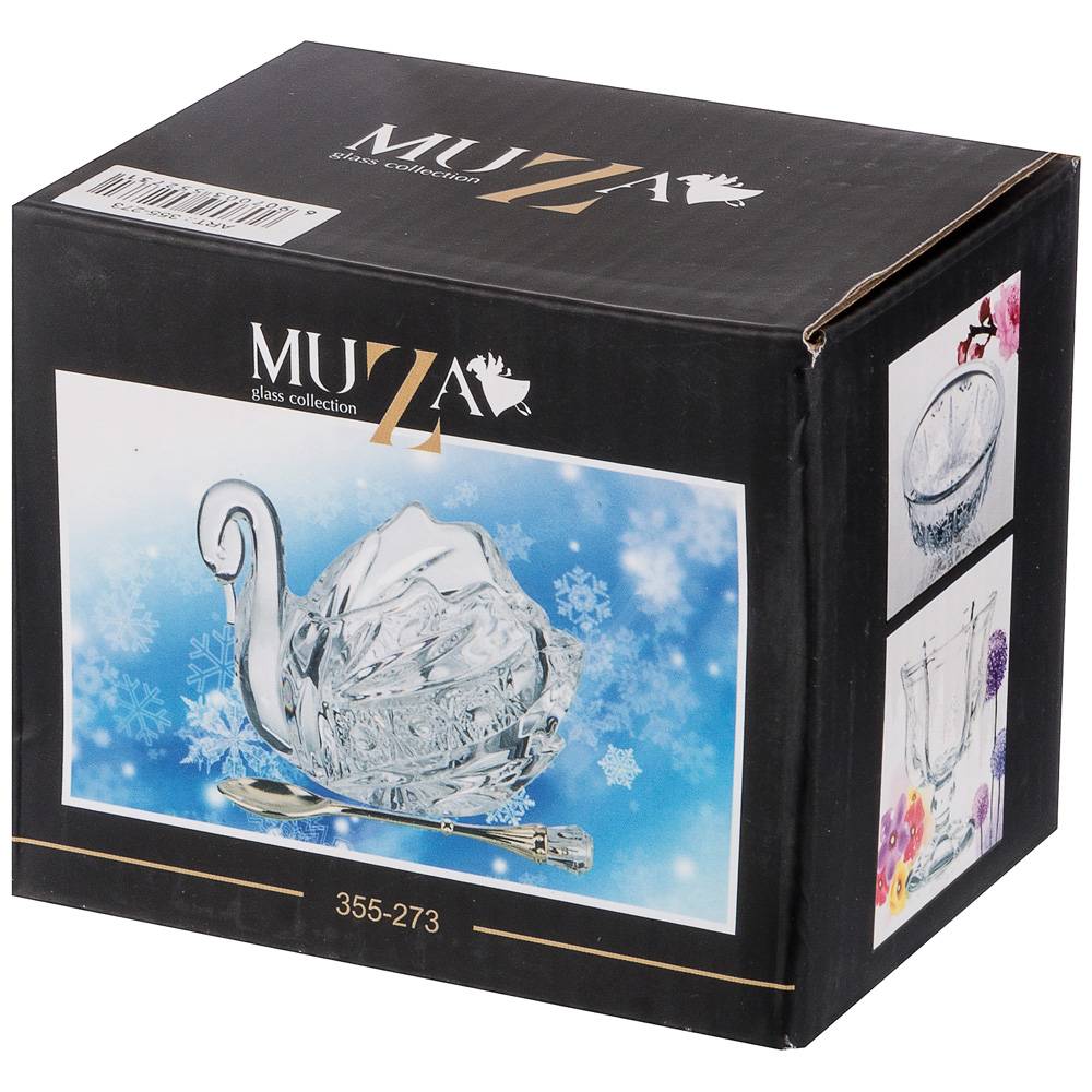 ARTI-M ИКОРНИЦА "MUZA CRYSTAL" С ЛОЖКОЙ 11*7*8,5 СМ.