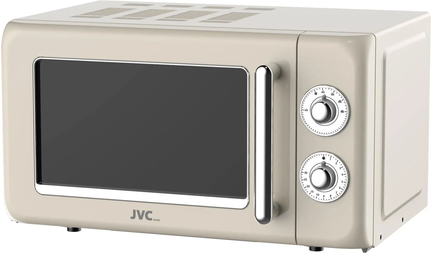 СВЧ печь-соло JVC JK-MW165M, 700Вт, 20л, механика, бежевый