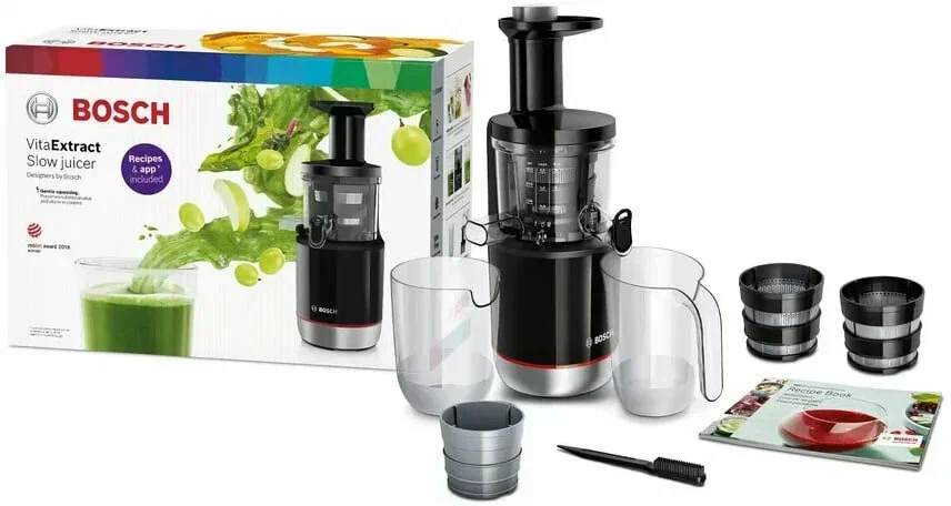 Соковыжималка шнековая Bosch MESM731M черный