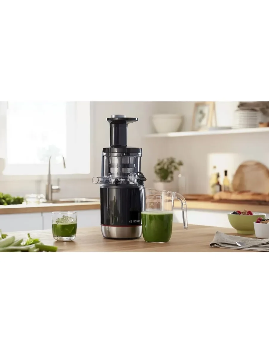 Соковыжималка шнековая Bosch MESM731M черный