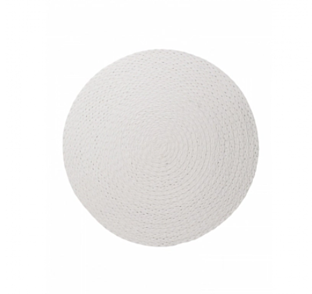Arc. Сервировочная салфетка WHITEWEAVE плетеная, белая 38см