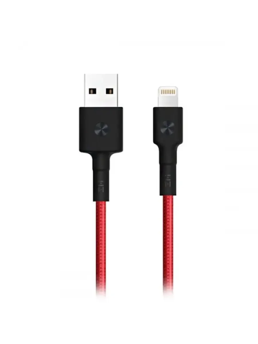 Кабель для цифровой техники и смартфонов Xiaomi USB/Lightning ZMI MFi, 100 см, 2.4 A, 12 Вт, материал оплетки Braided PP (AL805/AL803 Black)