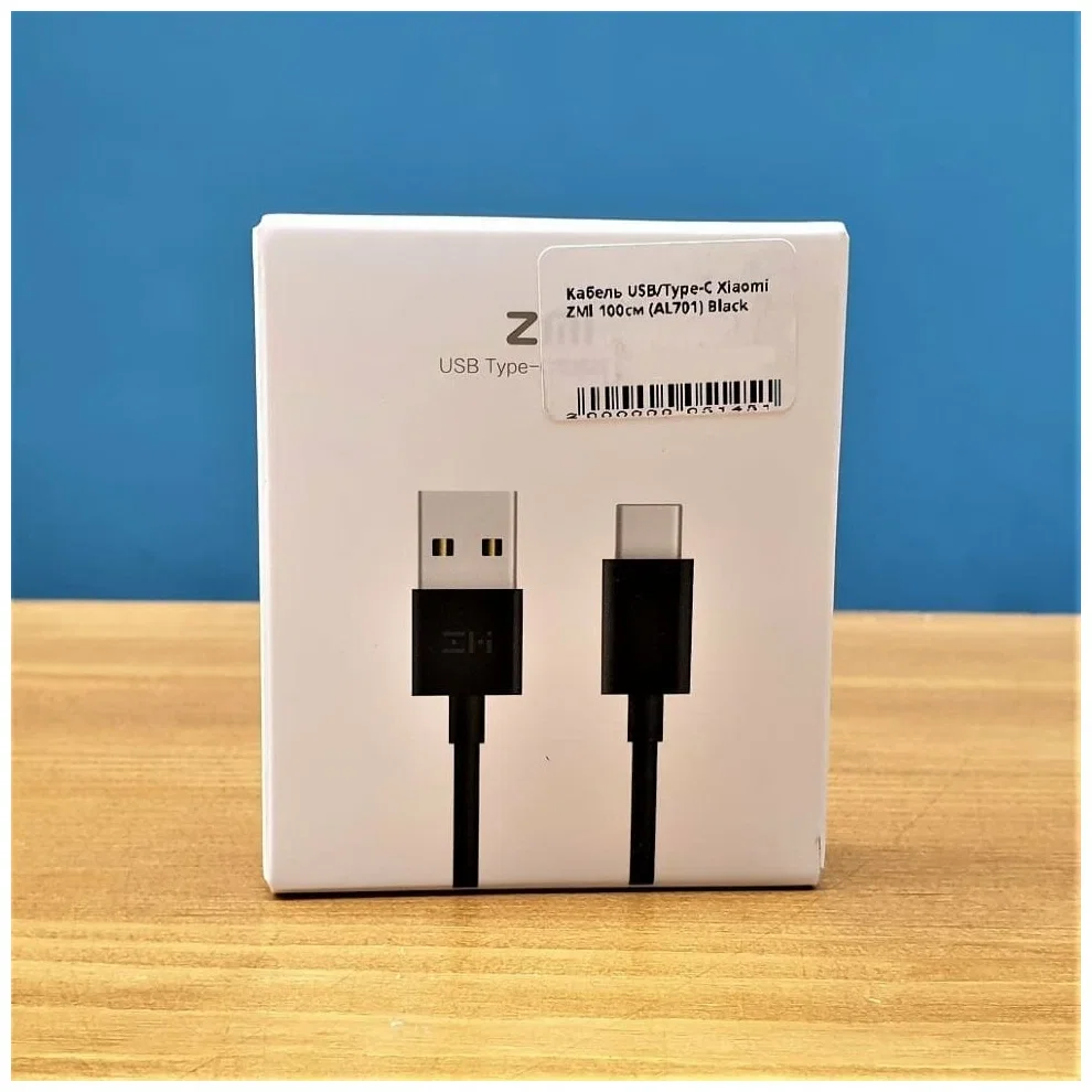 Кабель для цифровой техники и смартфонов Zmi USB/Type-C ZMI 100 см 3A (AL701) черный