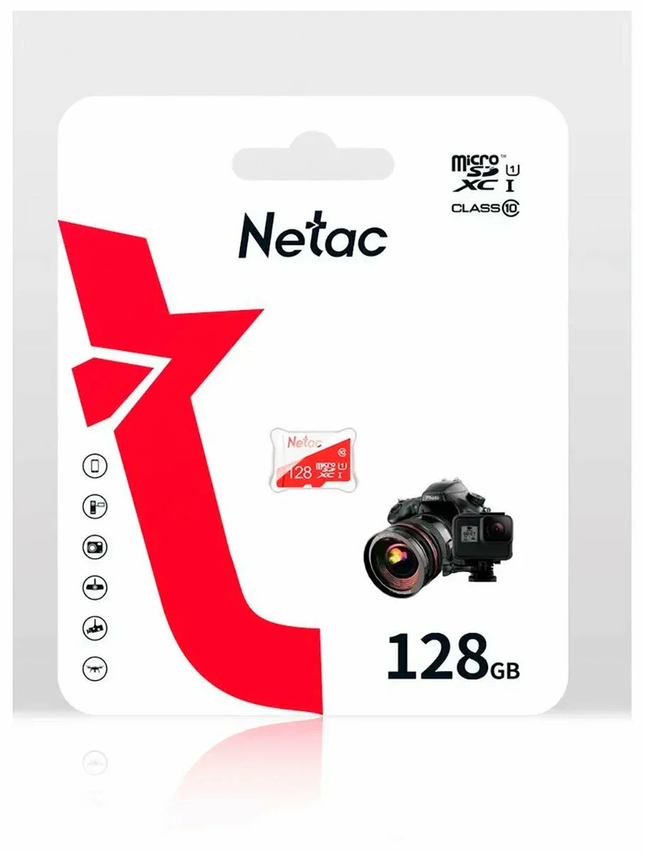 Карта памяти Netac P500 ECO, 128 GB (NT02P500ECO-128G-S)
