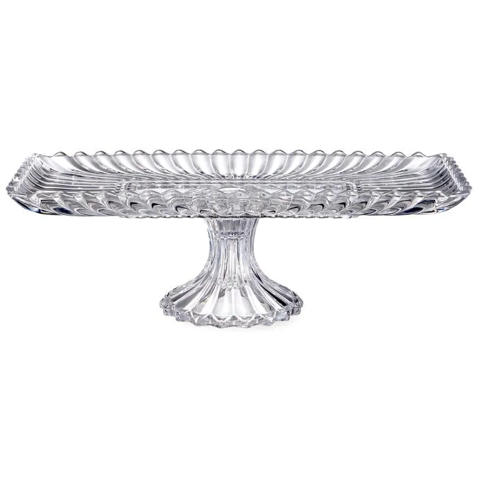 БЛЮДО СЕРВИРОВОЧНОЕ НА НОЖКЕ "BRILLIANCE" ПРЯМОУГОЛЬНОЕ, 38*17,5*11,5 СМ