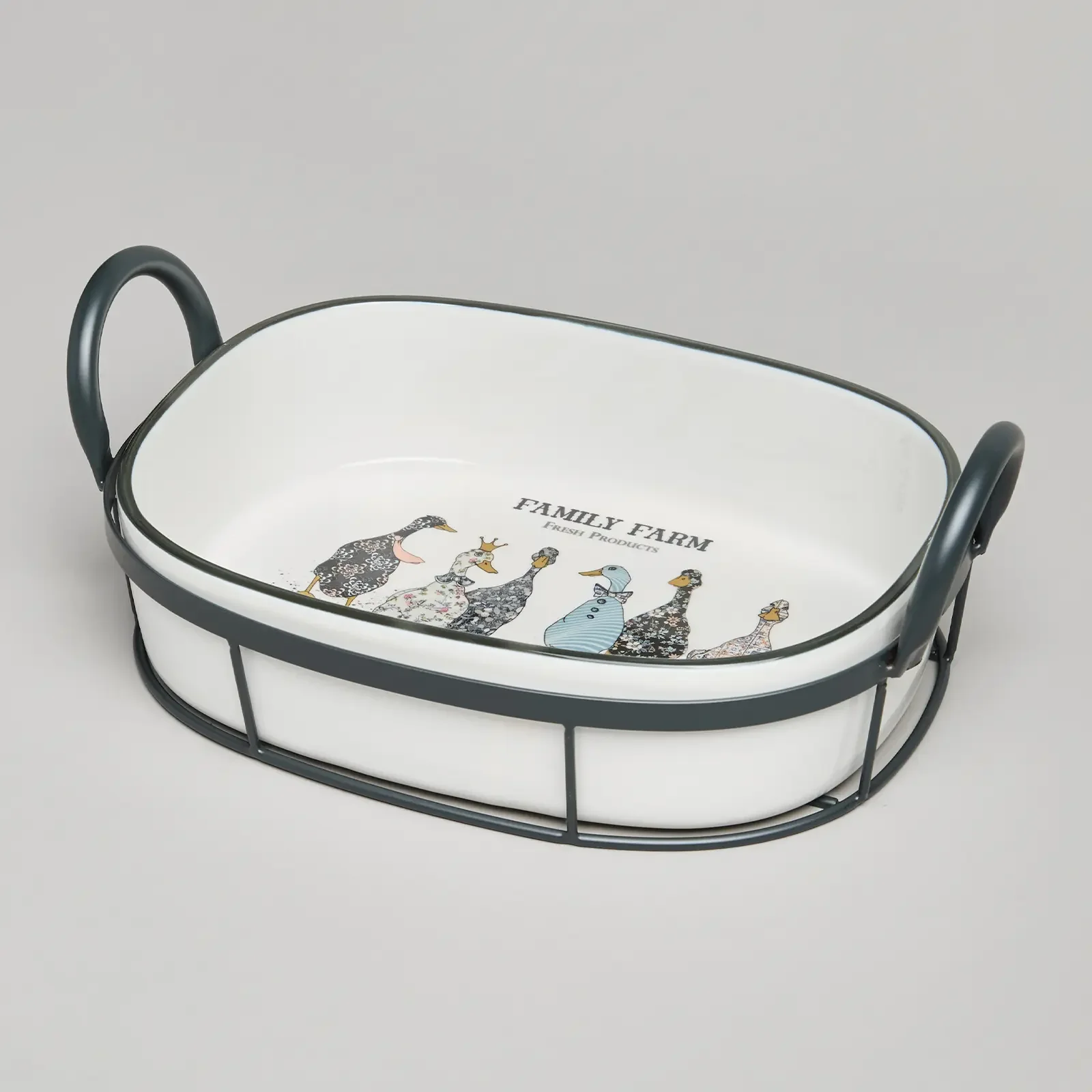 ФОРМА НА МЕТАЛ.ПОДСТАВКЕ LEFARD "FAMILY FARM" 25*15,5*9 CM