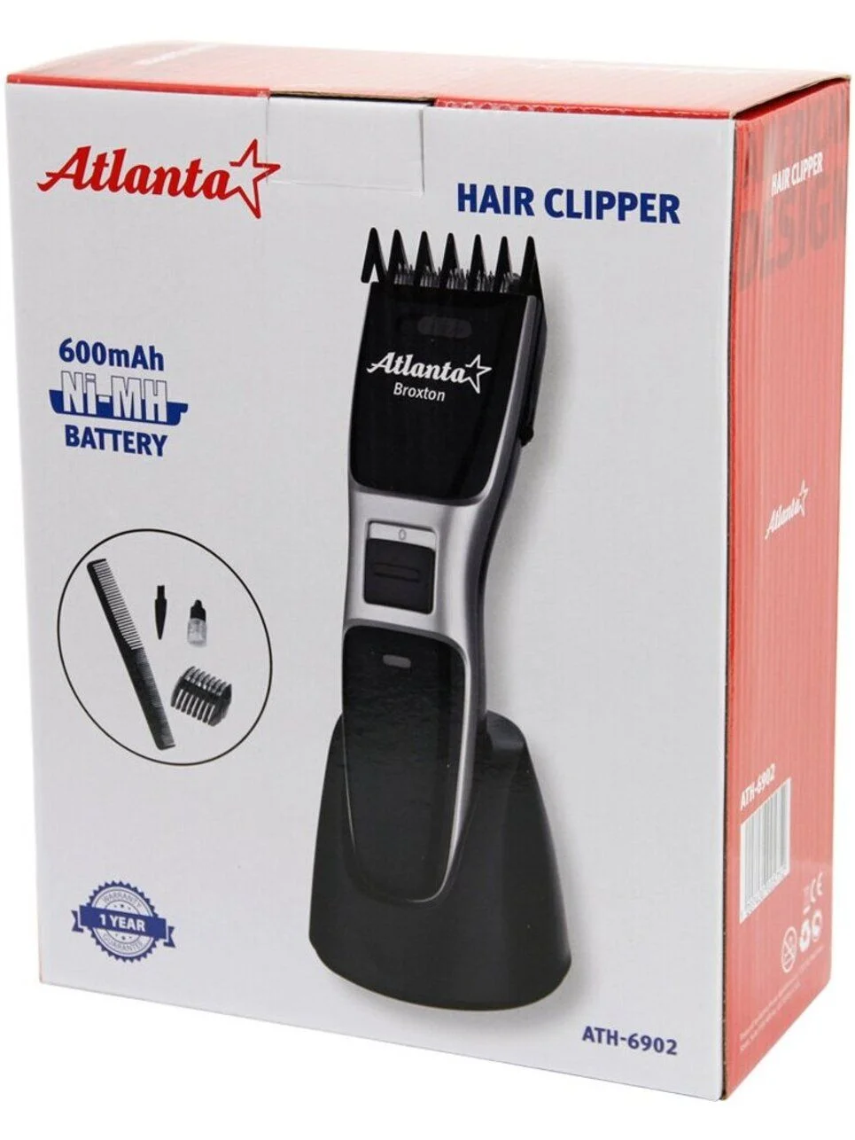 Машинка для стрижки Atlanta ATH-6902 (silver) аккумуляторная