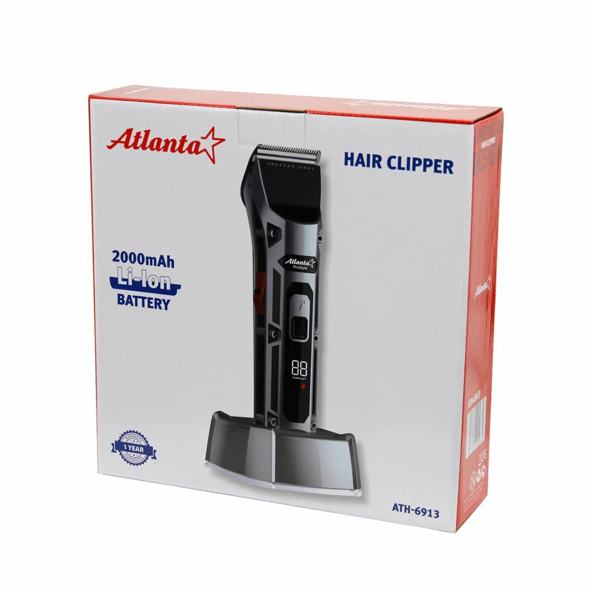Машинка для стрижки Atlanta ATH-6913 (gray) аккумуляторная