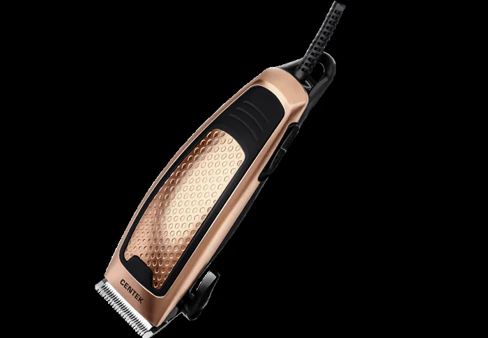 Машинка для стрижки Centek CT-2129 (чер/зол) срез 0...12мм, производительный мотор, шнур 1.8м