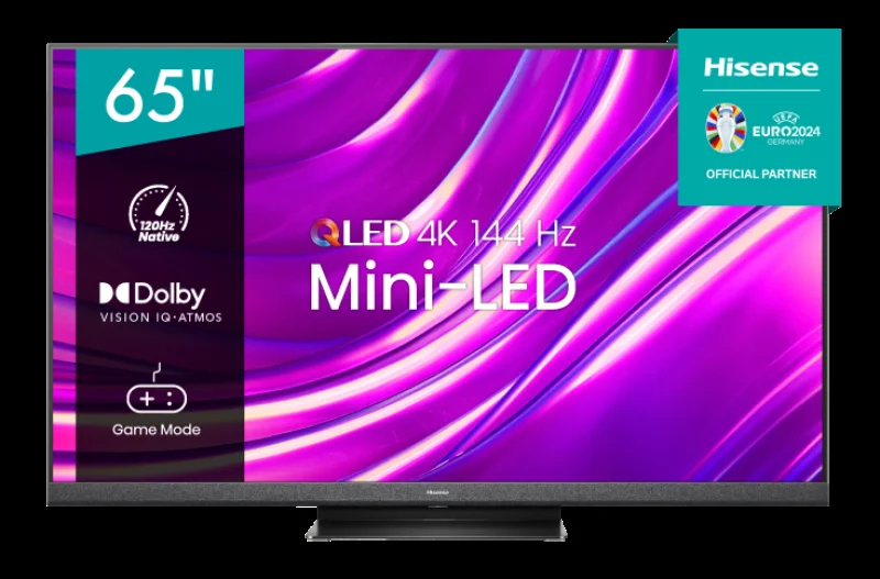 Телевизор QLED Hisense 55" 55UR8S черный 4K Ultra HD 60Hz DVB-T DVB-T2 DVB-C DVB-S DVB-S2 USB WiFi Smart TV (RUS)