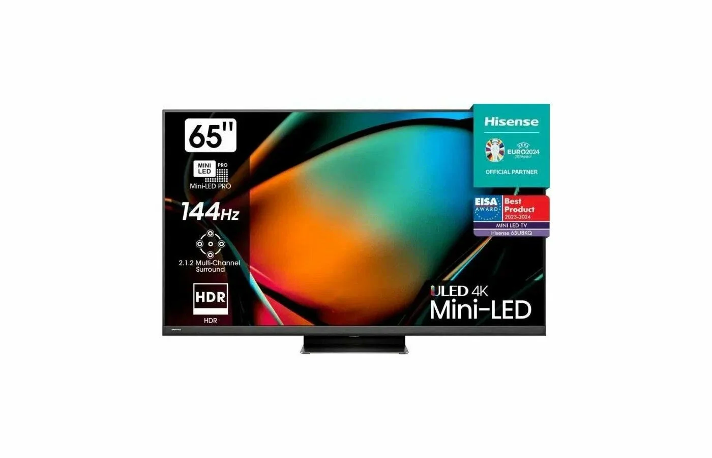 Телевизор QLED Hisense 65" 65UR8S угольно-серый 4K Ultra HD 144Hz DVB-T DVB-T2 DVB-C DVB-S DVB-S2 USB WiFi Smart TV