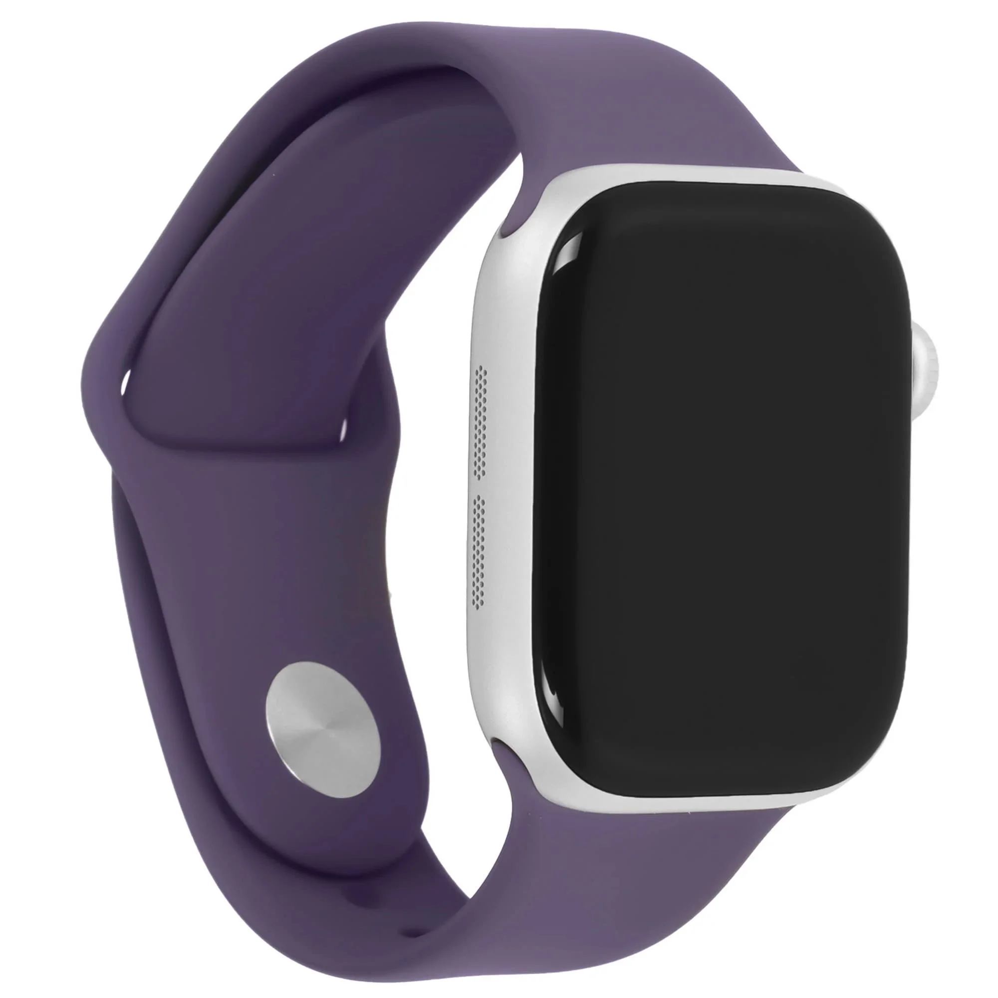Смарт-часы Apple Watch Series 11 A3331 42мм OLED корп.серебристый Sport Band рем.фиолетовый разм.брасл.:M/L (MEU74AF/A)