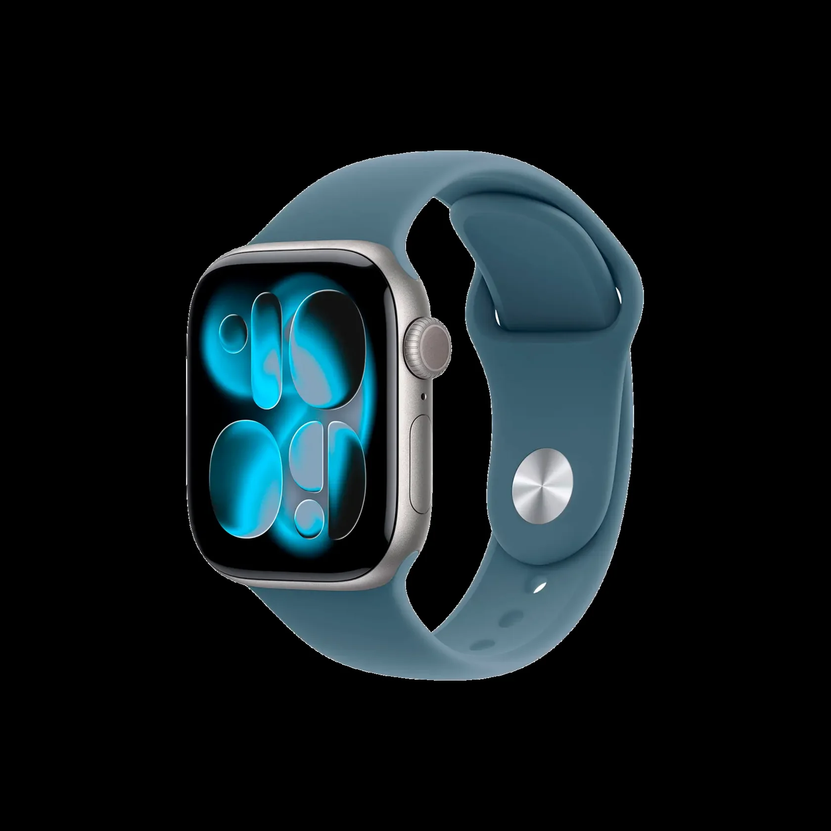 Смарт-часы Apple Watch Series 11 A3331 42мм OLED корп.серебристый Sport Band рем.фиолетовый разм.брасл.:M/L (MEU74AF/A)