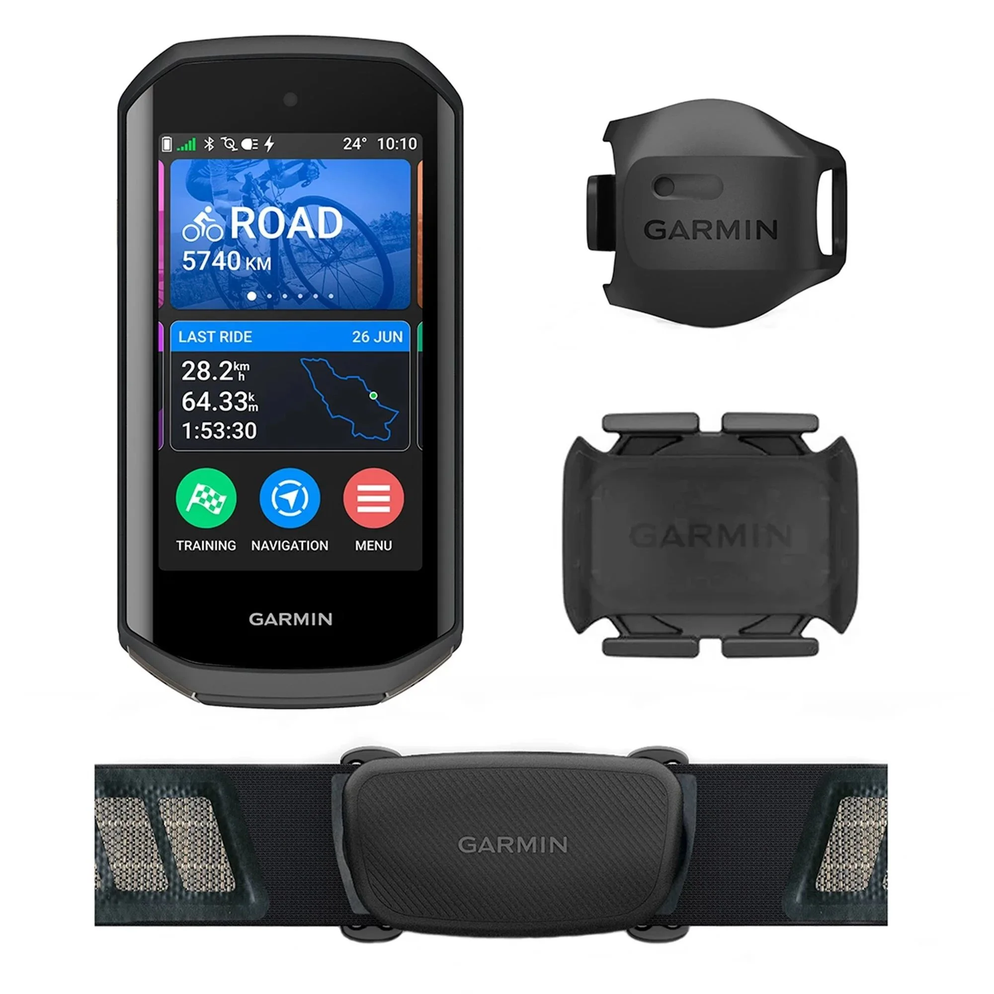 Смарт-часы Garmin Edge 1050 1.04" LCD корп.белый рем.белый (010-02890-01)
